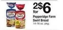Safeway Pepperidge farm swirl bread offer