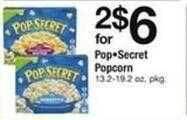 Safeway Pop-secret popcorn offer