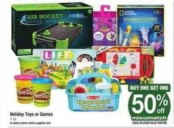 Safeway Holiday toys or games offer
