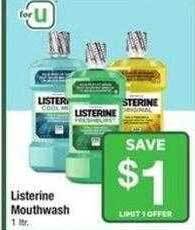 Safeway Listerine mouthwash offer