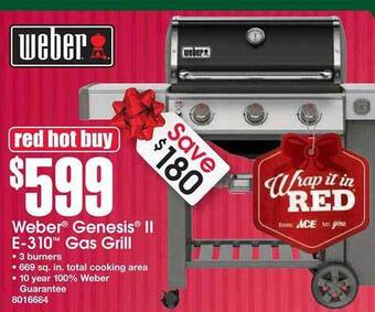 Ace Hardware Weber genesis ii e-310 gas grill offer