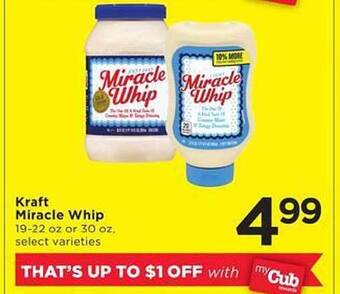 Cub Foods Kraft miracle whip offer