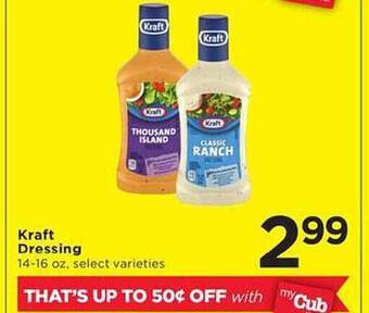 Cub Foods Kraft dressing offer