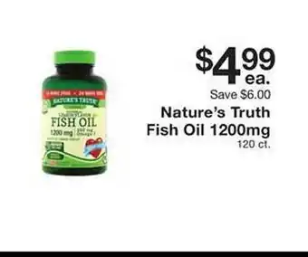 Nature's truth fish oil 1200mg