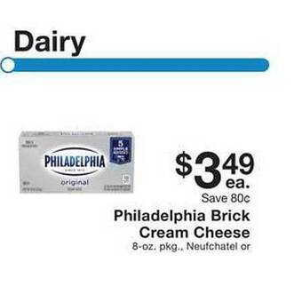 Fairway Store Market Philadelphia brick cream cheese offer