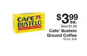 Fairway Store Market Cafe' bustelo ground coffee offer