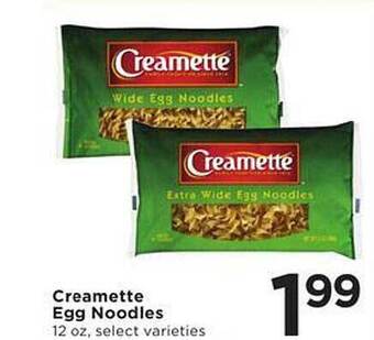 Cub Foods Creamette egg noodles offer