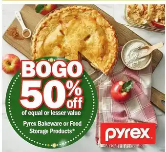 Meijer Pyrex bakeware or food storage products offer