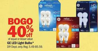 Meijer Ge led light bulbs offer