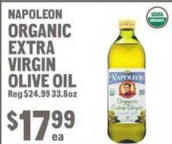New Seasons Market Napoleon organic extra virgin olive oil offer