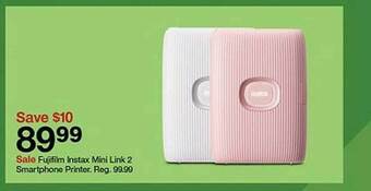 Target Fujifilm instax mini link 2 smartphone printer offer