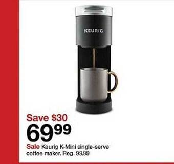 Target Keurig k-mini single-serve coffee maker offer