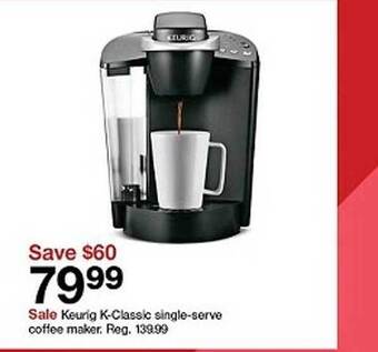 Target Keurig k-classic single-serve coffee maker offer