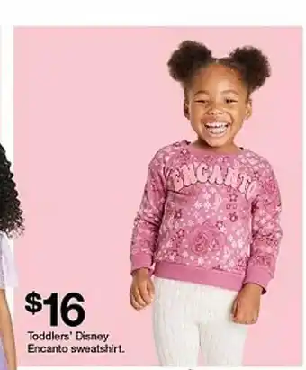 Target Toddlers disney encanto sweatshirt offer