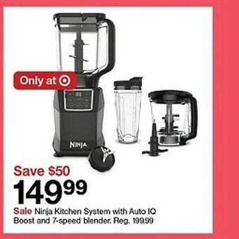 Target Ninja kitchen system with auto iq boost and 7-speed blender offer