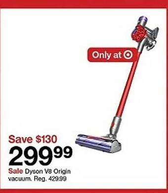 Target Dyson v8 origin vacuum offer