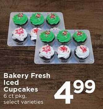 SHOPPERS Bakery fresh iced cupcakes offer