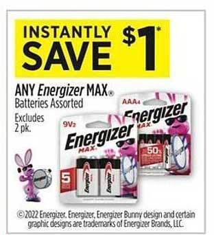 Dollar General Energizer max batteries offer
