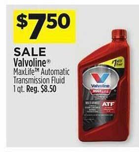 Dollar General Valvoline maxlife automatic transmission fluid offer