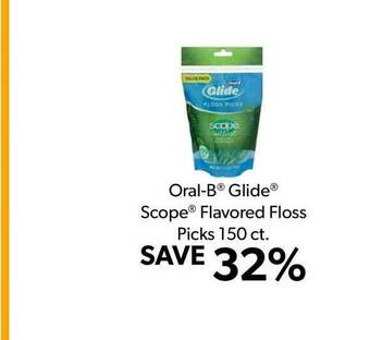 Commissary Oral-B® Glide® Scope® Flavored Floss Picks 150 Ct. offer