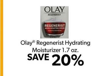 Commissary Olay® Regenerist Hydrating Moisturizer 1.7 Oz offer