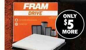 Carquest Fram Drive offer