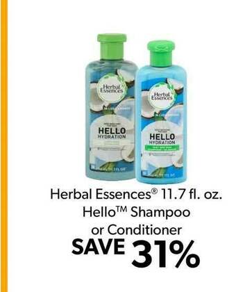 Commissary Herbal Essences® 11.7 Fl. Oz. Hello™ Shampoo Or Conditioner offer