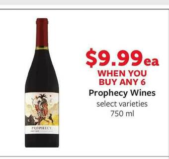 Fareway Prophecy Wines 750ml offer