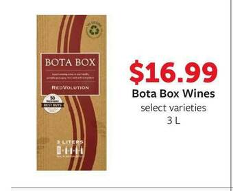 Fareway Bota Box Wines 3L offer