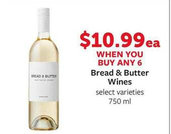 Fareway Bread & Butter Wines 750ml offer