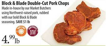 Market of Choice Block & Blade Double-Cut Pork Chops offer