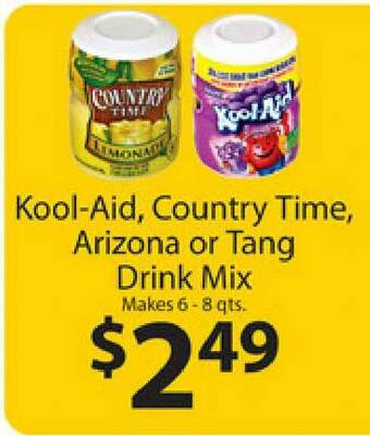 Supermercado Nuestra Familia Kool-Aid, Country Time, Arizona Or Tang Drink Mix offer
