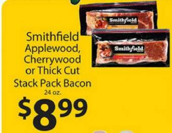 Supermercado Nuestra Familia Smithfield Applewood, Cherrywood Or Thick Cut Stack Pack Bacon offer