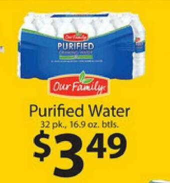 Supermercado Nuestra Familia Purified Water offer