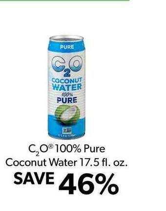 Commissary C₂O® 100% Pure Coconut Water 17.5 Fl. Oz. offer