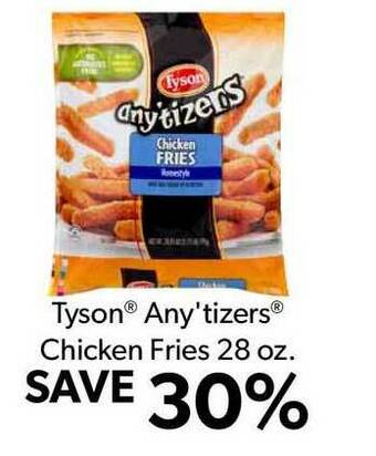 Commissary Tyson® Any'Tizers® Chicken Fries 28 Oz. offer