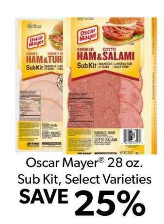 Commissary Oscar Mayer® 28 Oz. Sub Kit offer