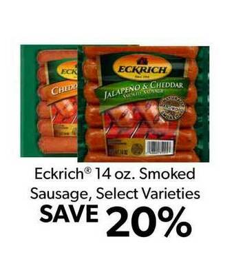 Commissary Eckrich® 14 Oz. Smoked Sausage offer