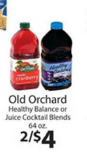 Supermercado Nuestra Familia Old Orchard Healthy Balance Or Juice Cocktail Blends offer