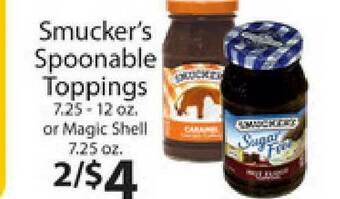 Supermercado Nuestra Familia Smucker's Spoonable Toppings Or Magic Shell offer