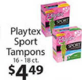 Supermercado Nuestra Familia Playtex Sport Tampons offer
