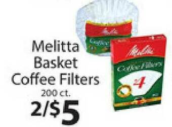 Supermercado Nuestra Familia Melitta Basket Coffee Filters offer