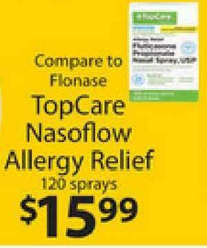Supermercado Nuestra Familia Compare To Flonase TopCare Nasoflow Allergy Relief offer