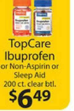 Supermercado Nuestra Familia TopCare Ibuprofen Or Non-Aspirin Or Sleep Aid offer