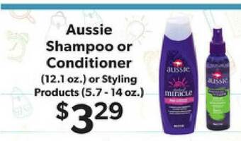 Supermercado Nuestra Familia Aussie Shampoo Or Conditioner Or Styling Products offer