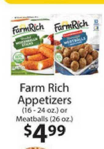 Farm Rich Appetizers Or Meatballs