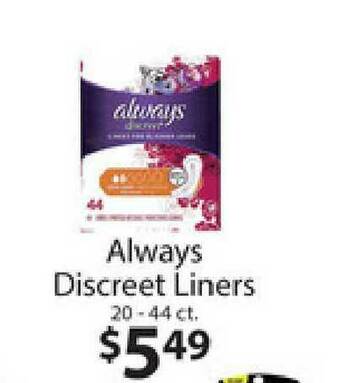 Always Discreet Liners