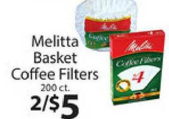 No Frills Supermarkets Melitta Basket Coffee Filters offer