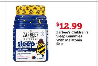 Fareway Zarbee's Children's Sleep Gummies With Melatonin offer