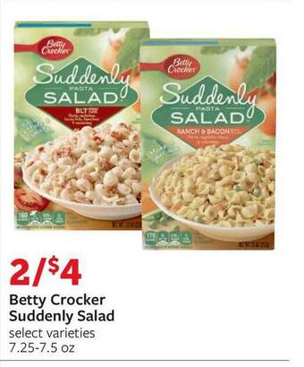 Fareway Betty Crocker Suddenly Salad offer